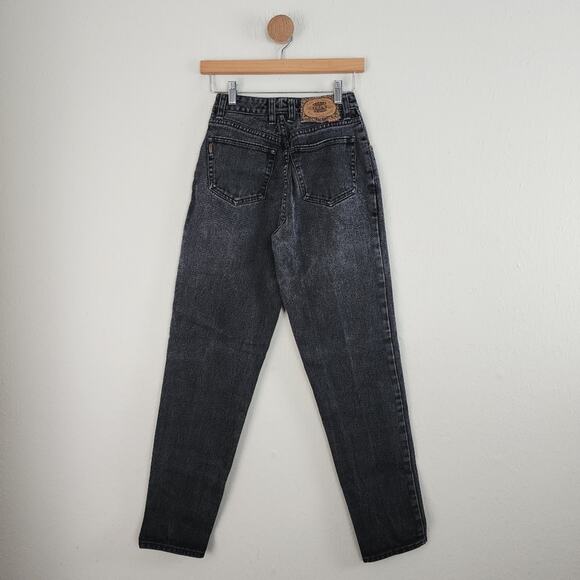 Vintage Pepe Jeans Candy Dark Denim High Rise Button Fly Tapered Leg Jean 24 5/6 - Picture 3 of 9